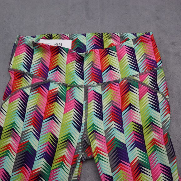 Fabletics Pants Womens XS Multicolor Capri Elastic Waist Pull On Stretch - Picture 9 of 16
